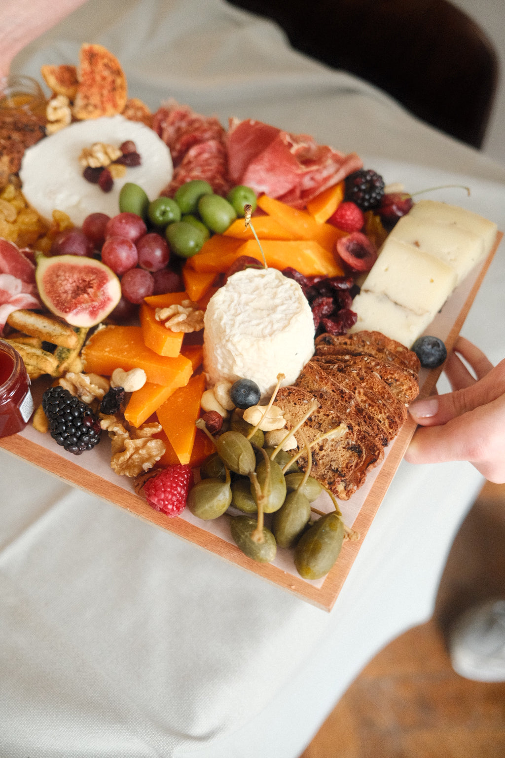 Grote Kaas- & Charcuterieplank - 4 tot 8 personen