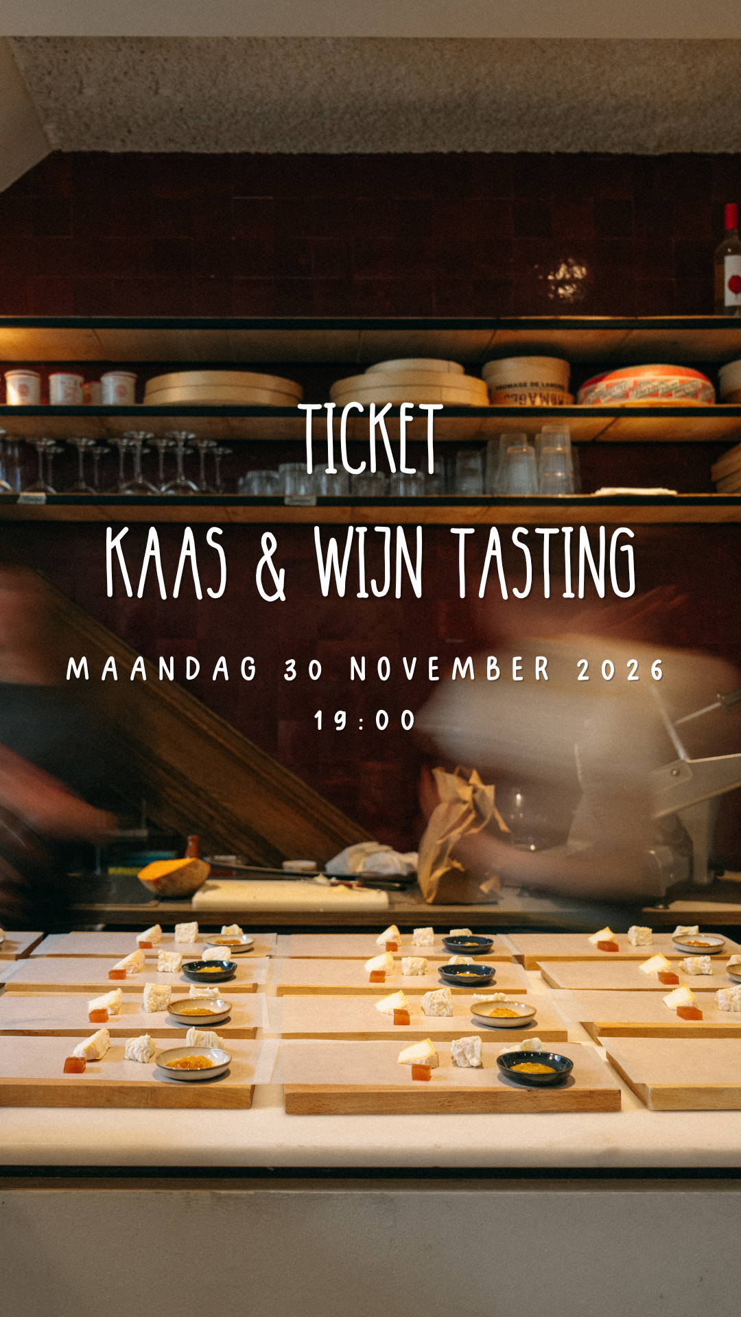 Tasting Kaas & Wijn - 30 november - 19u00